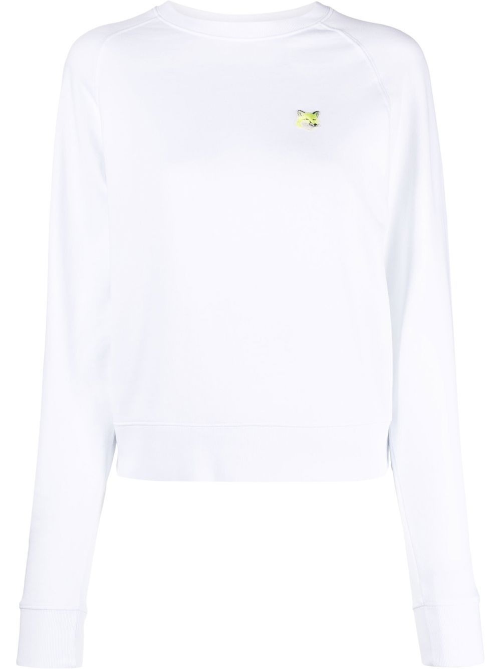 

Maison Kitsuné sudadera con parche Fox - Blanco