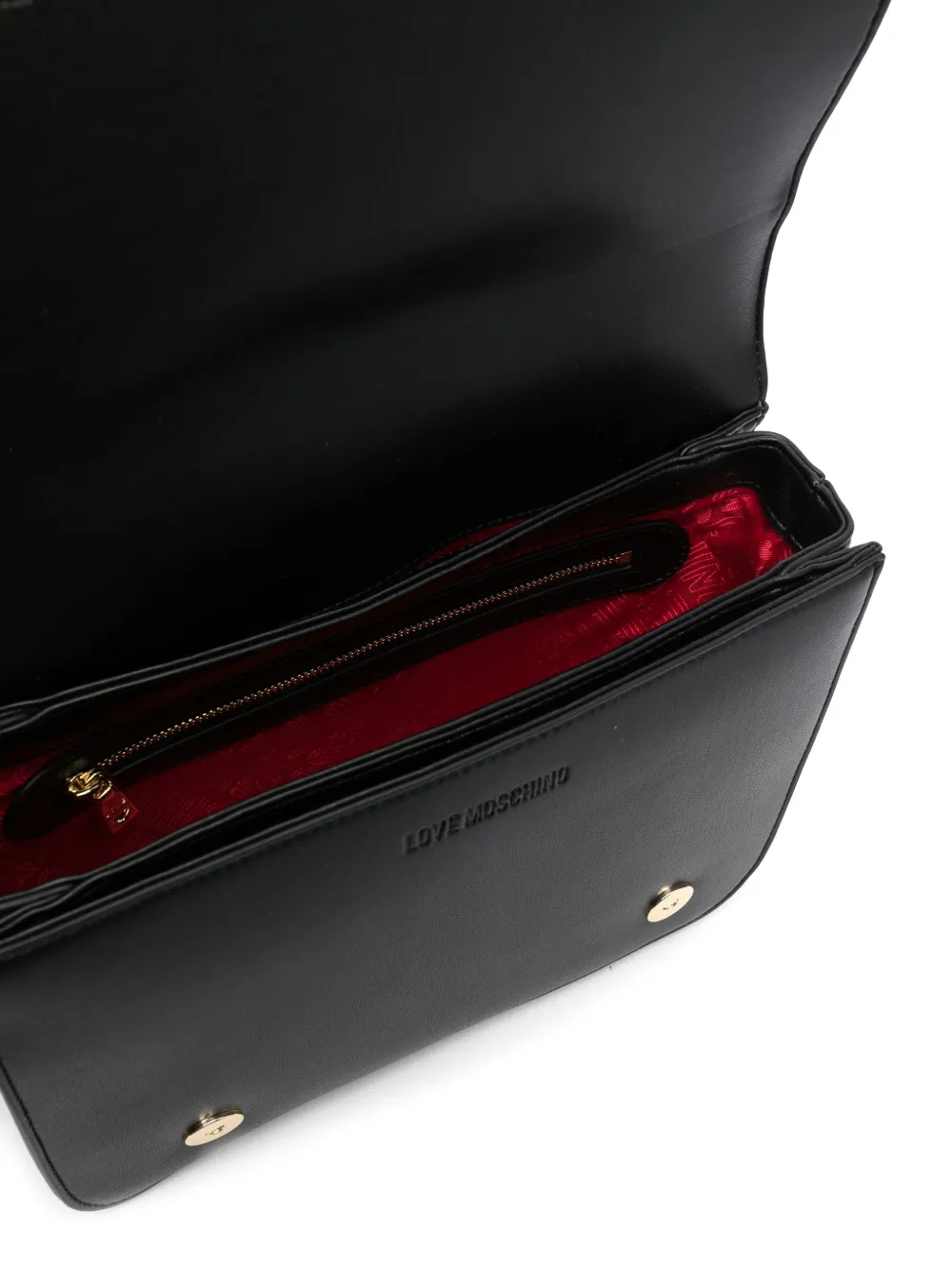 Love Moschino Borsa a spalla con placca logo | Image 5