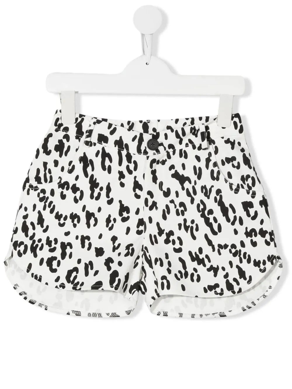 

Douuod Kids shorts con estampado de guepardo - Blanco