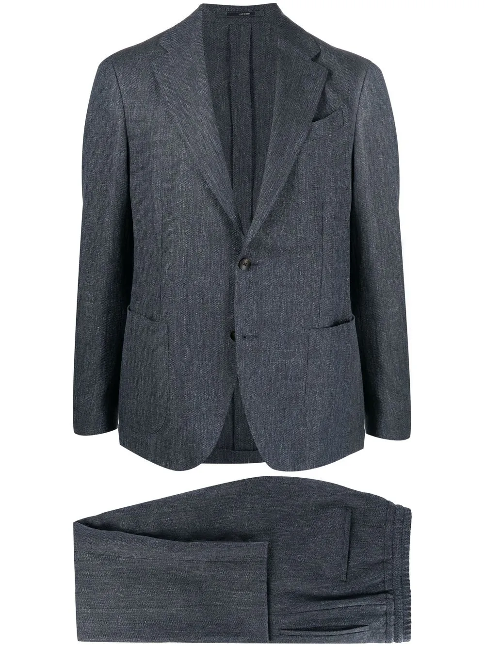 

Lardini single-breasted textured suit - Blue