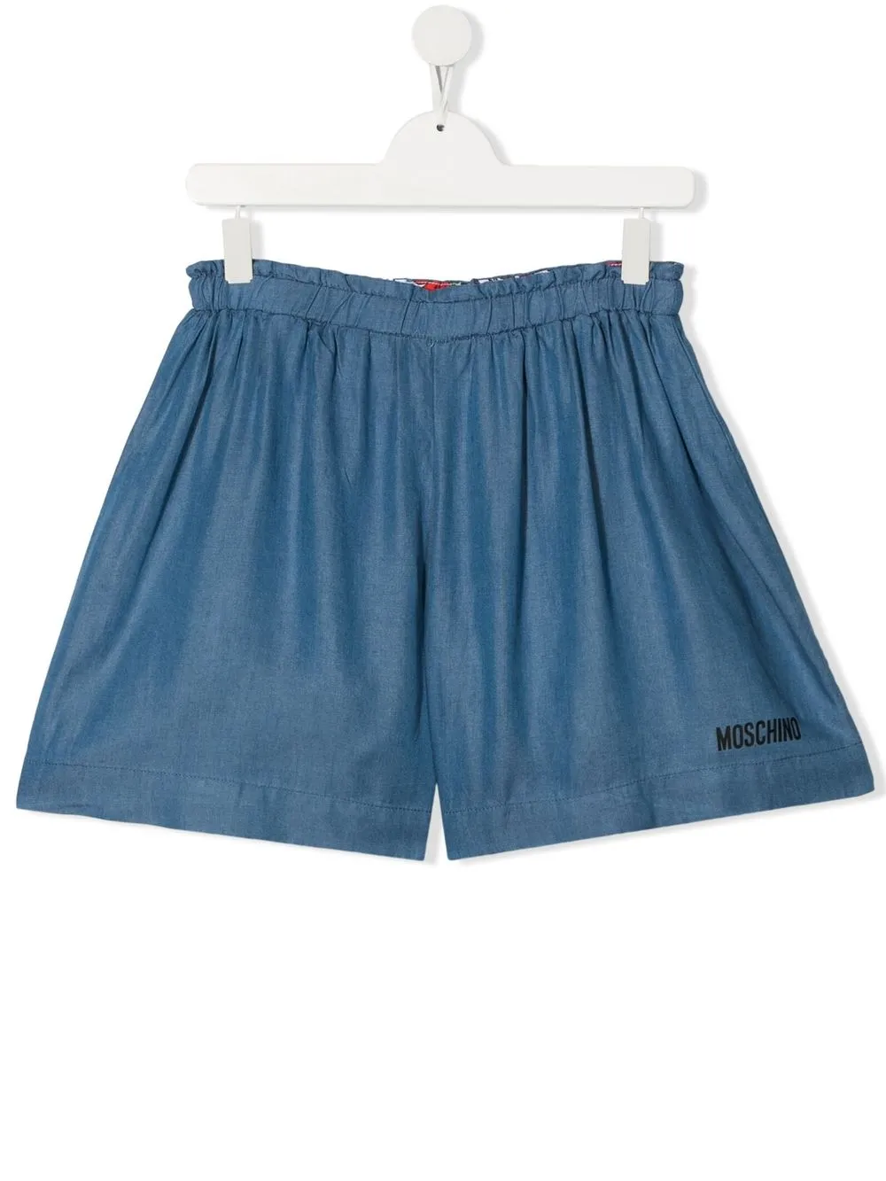 

Moschino Kids shorts con motivo de oso - Azul