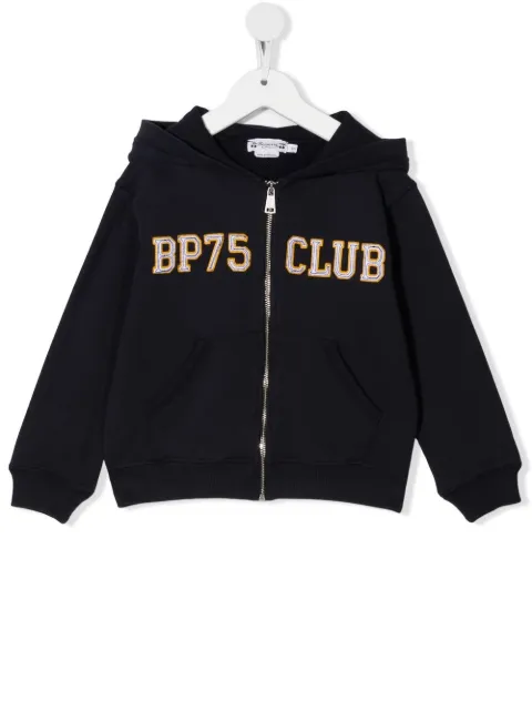 Bonpoint hoodie con parche del eslogan