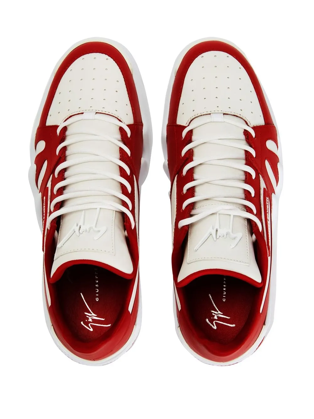 Giuseppe Zanotti Talon lace-up sneakers Red