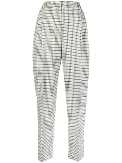 Alberto Biani cropped virgin wool trousers