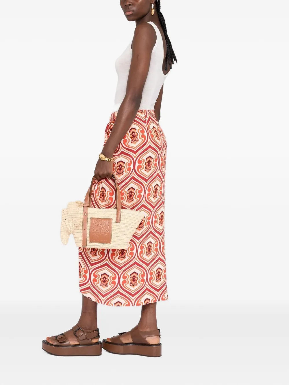 LOEWE Elephant schoudertas - Beige