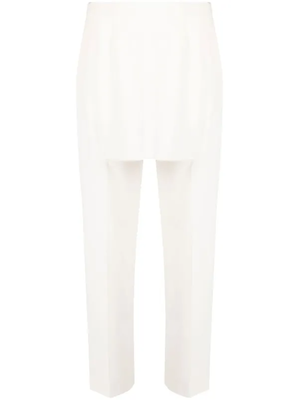MM6 Maison Margiela カットアウト テーラードパンツ | ホワイト 