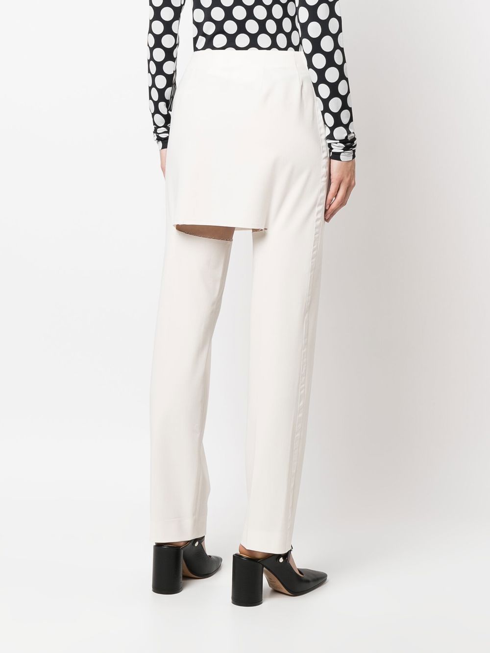 MM6 Maison Margiela cut-out layered tailored trousers Women