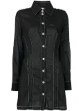 Natasha Zinko point d'esprit shirt dress - Black