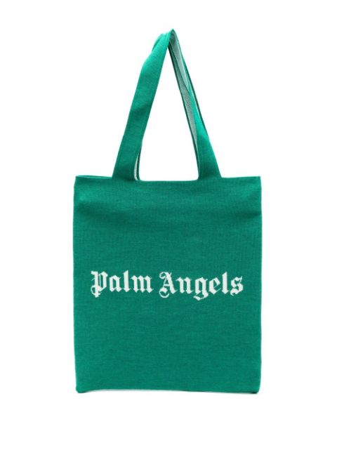 Palm Angels logo-print tote bag