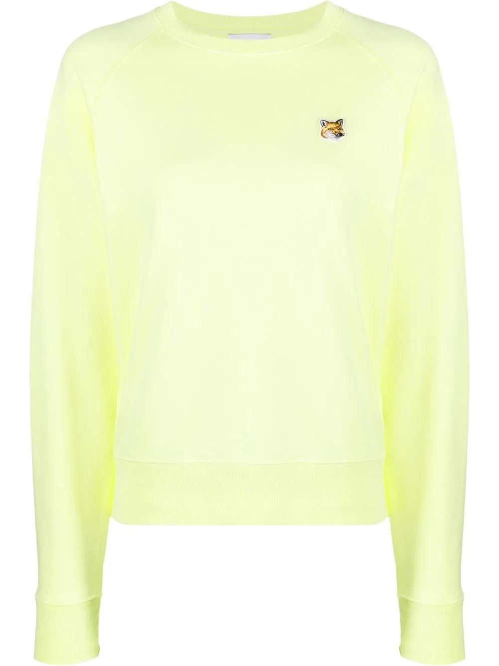 

Maison Kitsuné sudadera con parche Fox - Amarillo
