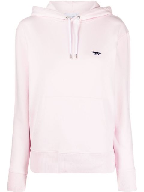 Maison Kitsuné - fox-appliqué cotton hoodie