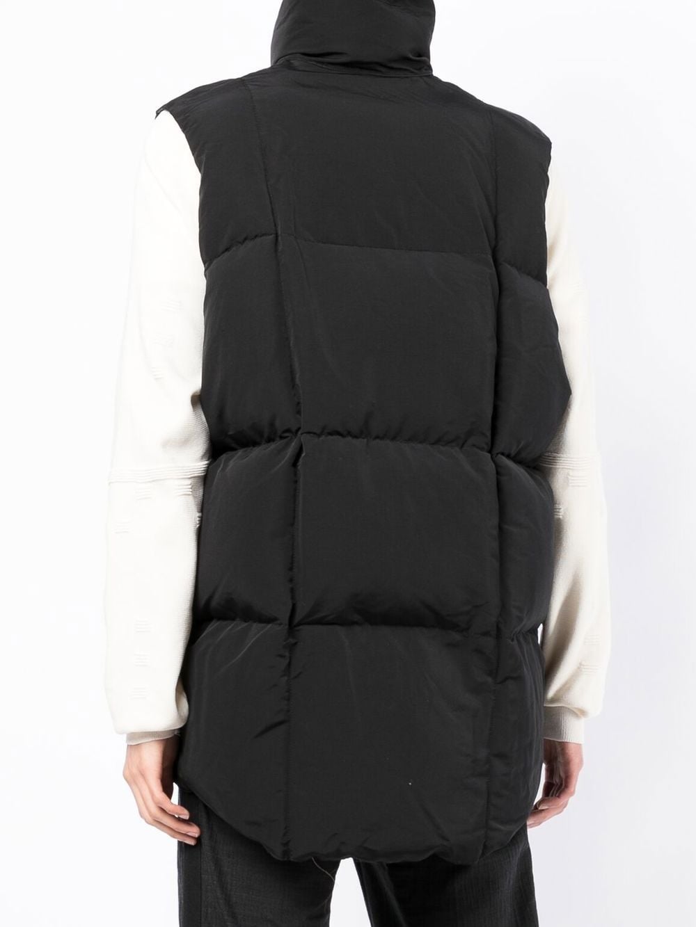 Shop Takahiromiyashita The Soloist Quilted Funnel Neck Gilet In Black