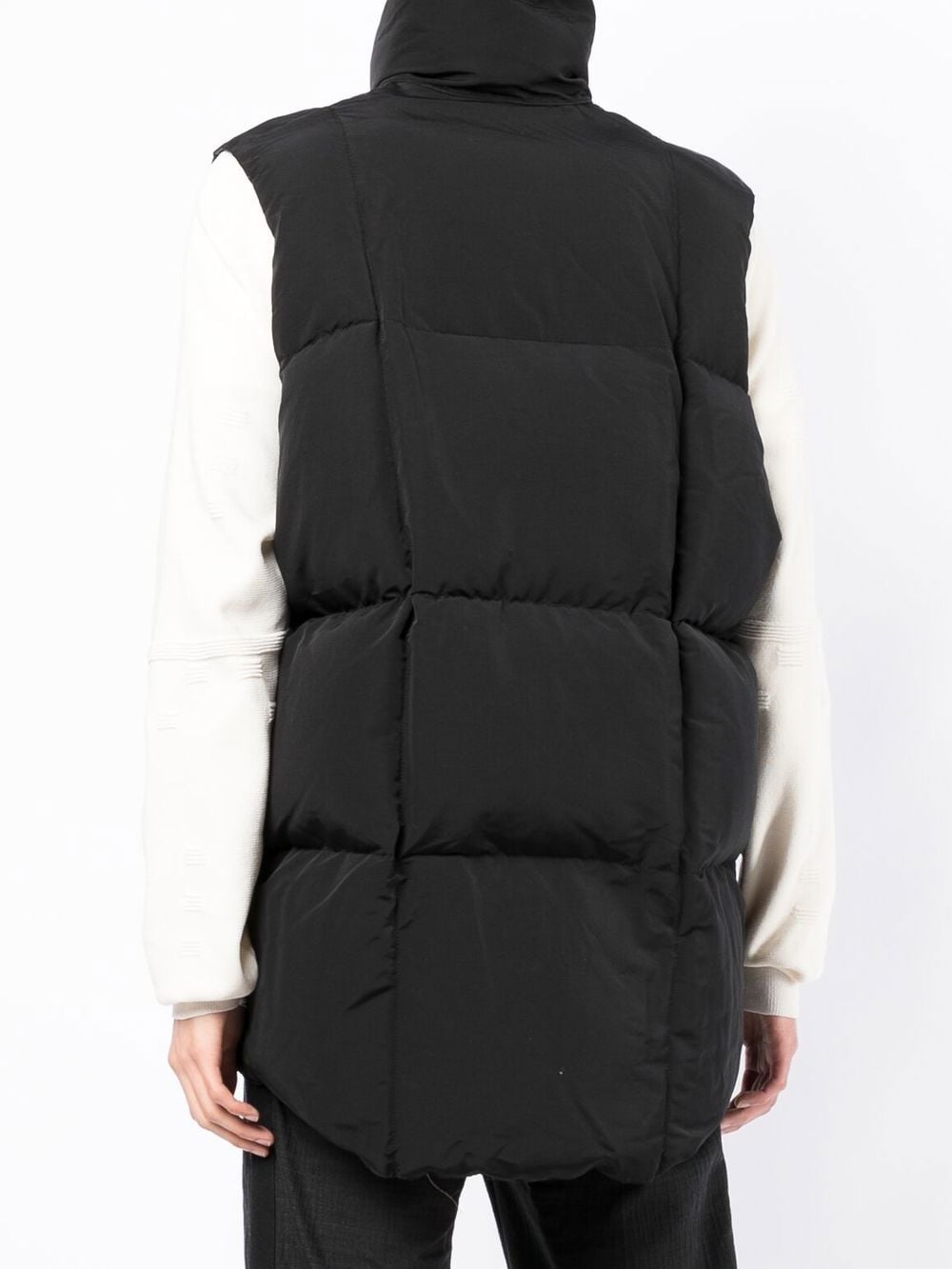 Takahiromiyashita The Soloist Quilted Funnel Neck Gilet In Black
