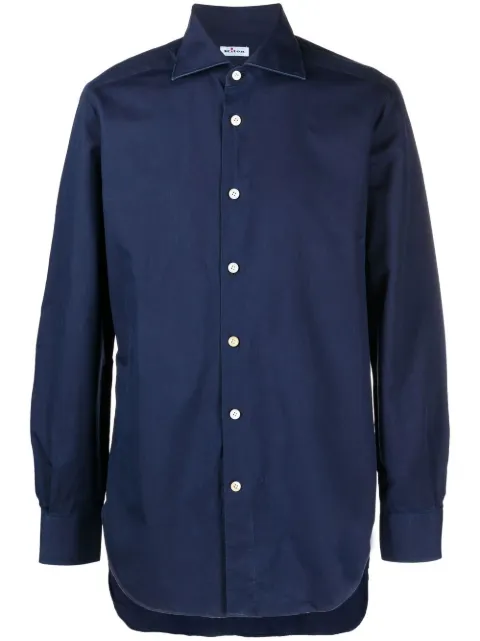 kiton 切角领棉衬衫