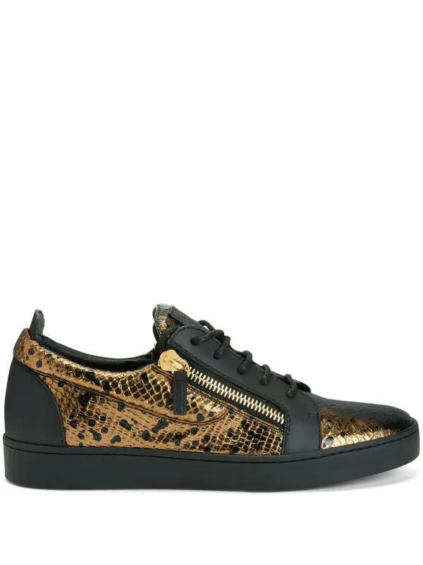 Giuseppe Zanotti Tenis Bajos Kriss Con Efecto De Piel De Serpiente -  Farfetch