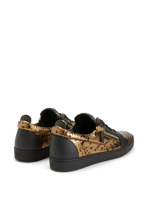Giuseppe Zanotti Tenis Bajos Kriss Con Efecto De Piel De Serpiente -  Farfetch