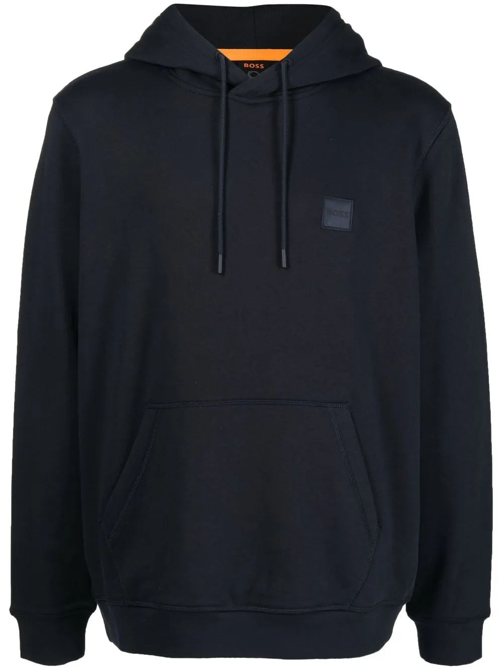 

BOSS hoodie con parche del logo - Azul