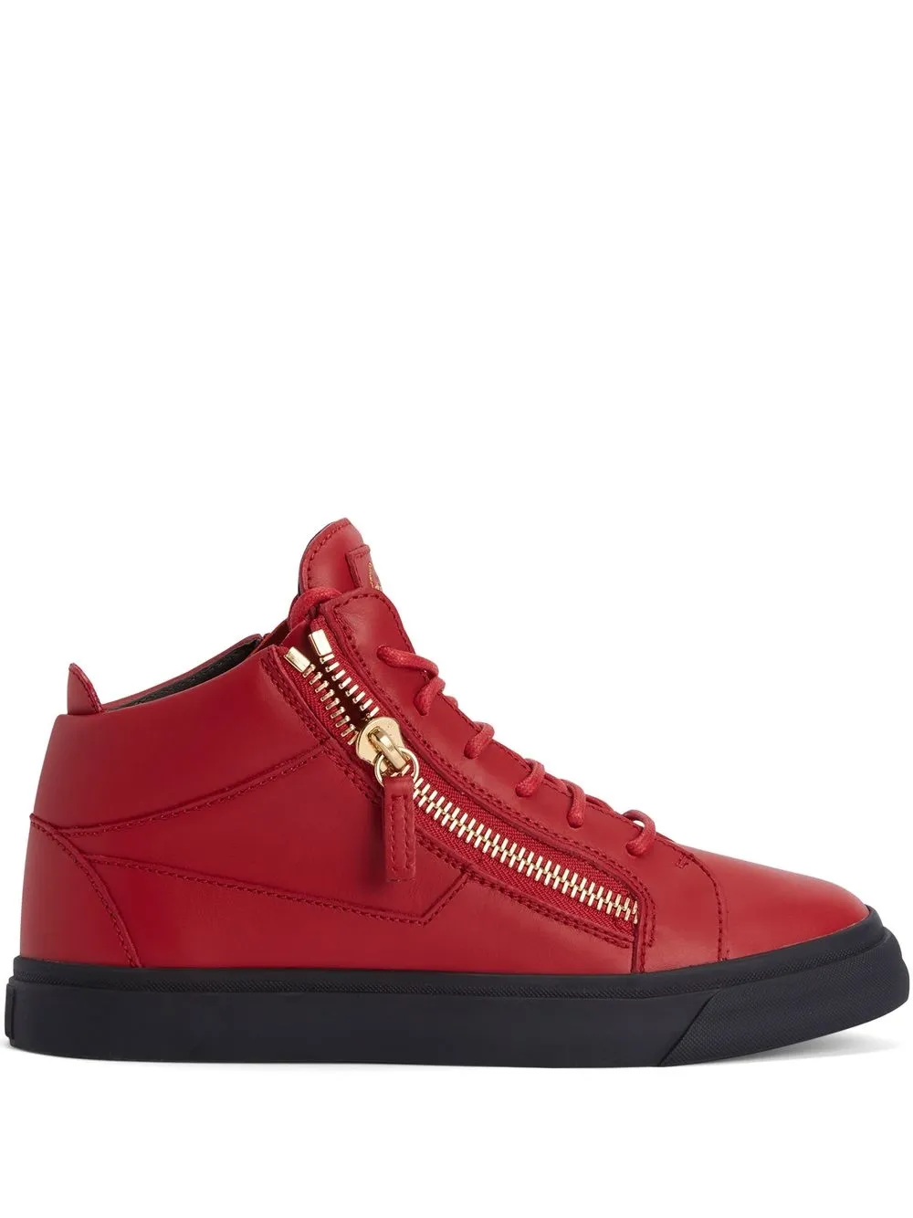 

Giuseppe Zanotti tenis Kriss con detalle de cierre - Rojo