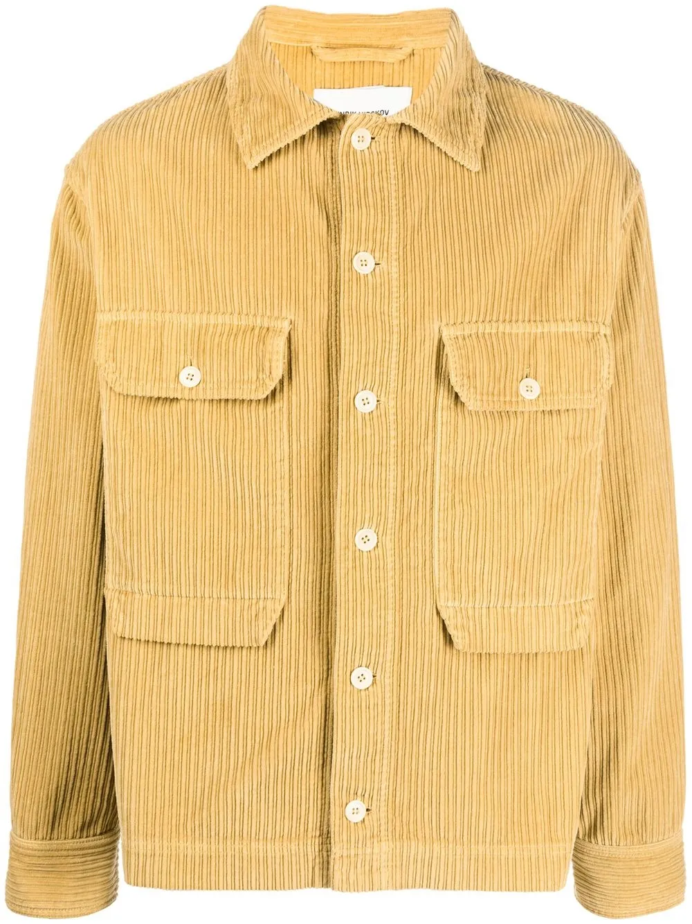 

Henrik Vibskov camisa con detalle de pana - Amarillo