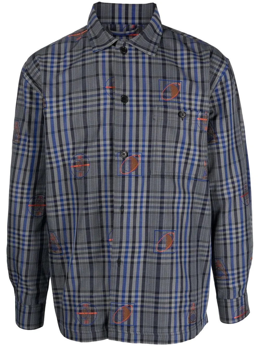 

Henrik Vibskov check-print shirt - Grey