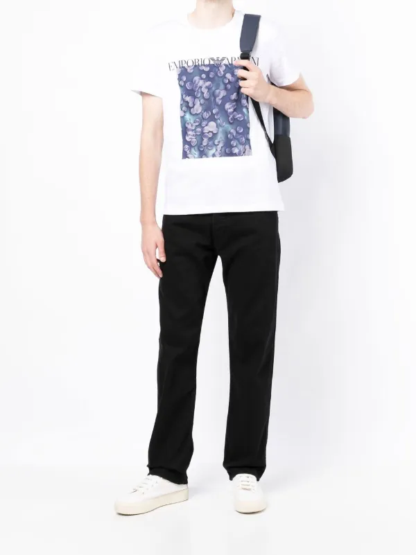 Emporio Armani ストレートジーンズ | ブラック | FARFETCH JP