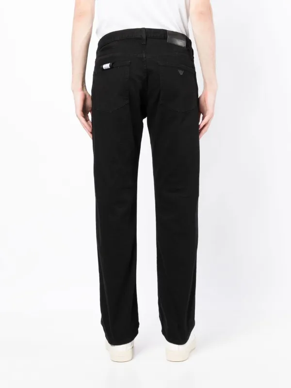 Emporio Armani ストレートジーンズ | ブラック | FARFETCH JP
