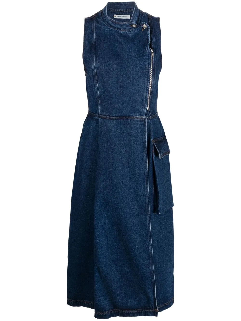 

Henrik Vibskov sleeveless denim dress - Blue