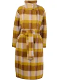 Henrik Vibskov check-print oversized coat - Neutrals