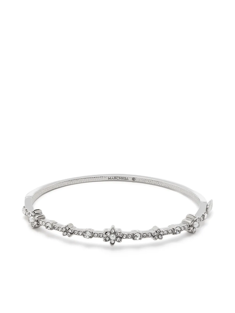 

Marchesa Notte pulsera con detalles de cristal - Plateado