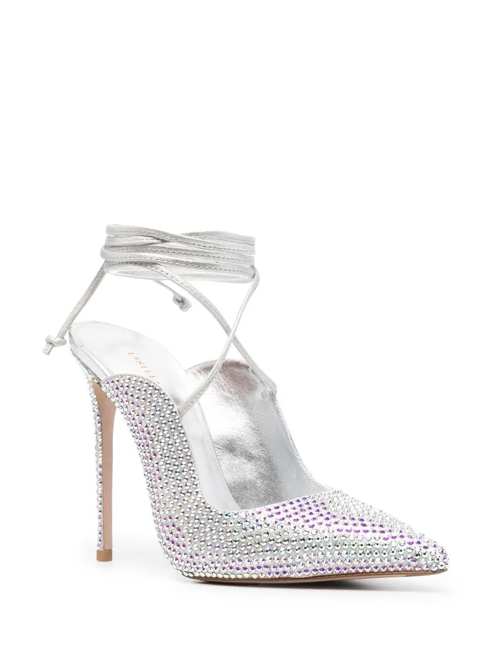 Le Silla Pumps verfraaid met stras - Zilver