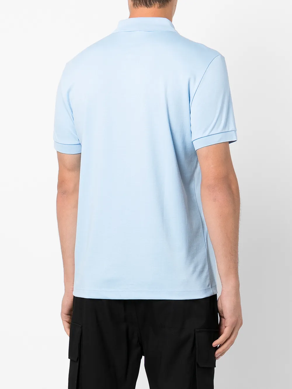 Lacoste Short Sleeved Mens Polo Shirt In Blue