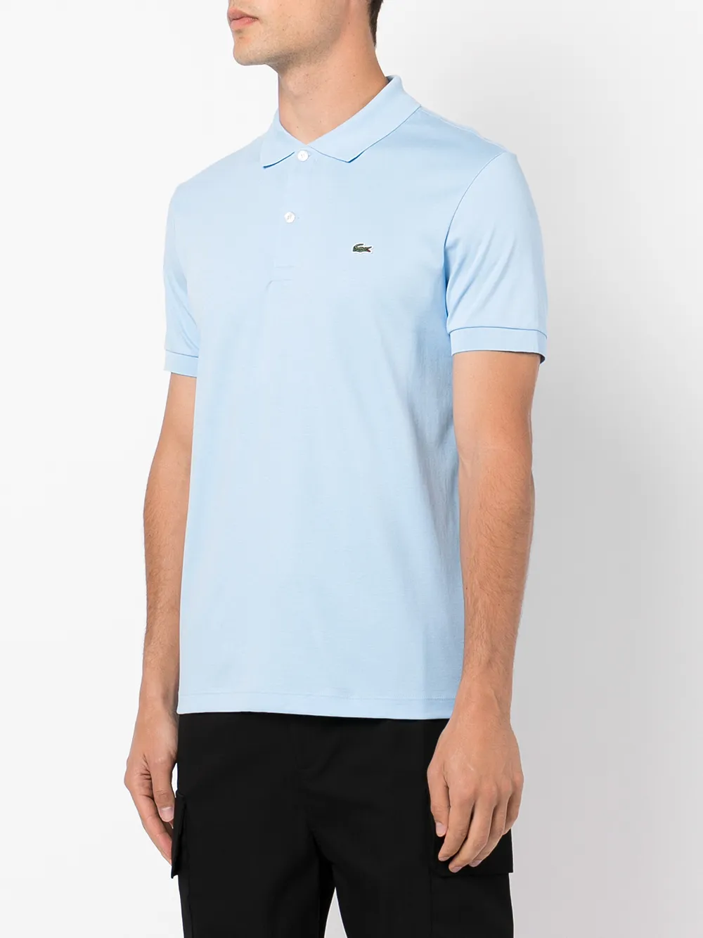 Lacoste Short Sleeved Mens Polo Shirt In Blue