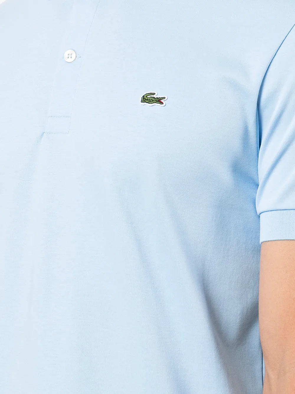 Lacoste Short Sleeved Mens Polo Shirt In Blue