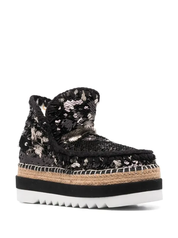 Mou Eskimo Jute Ankle Boots - Farfetch