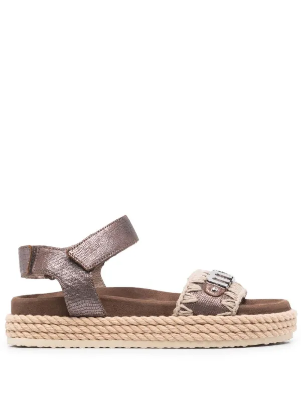 Mou Sandalias Con Detalle De Cuerda - Farfetch