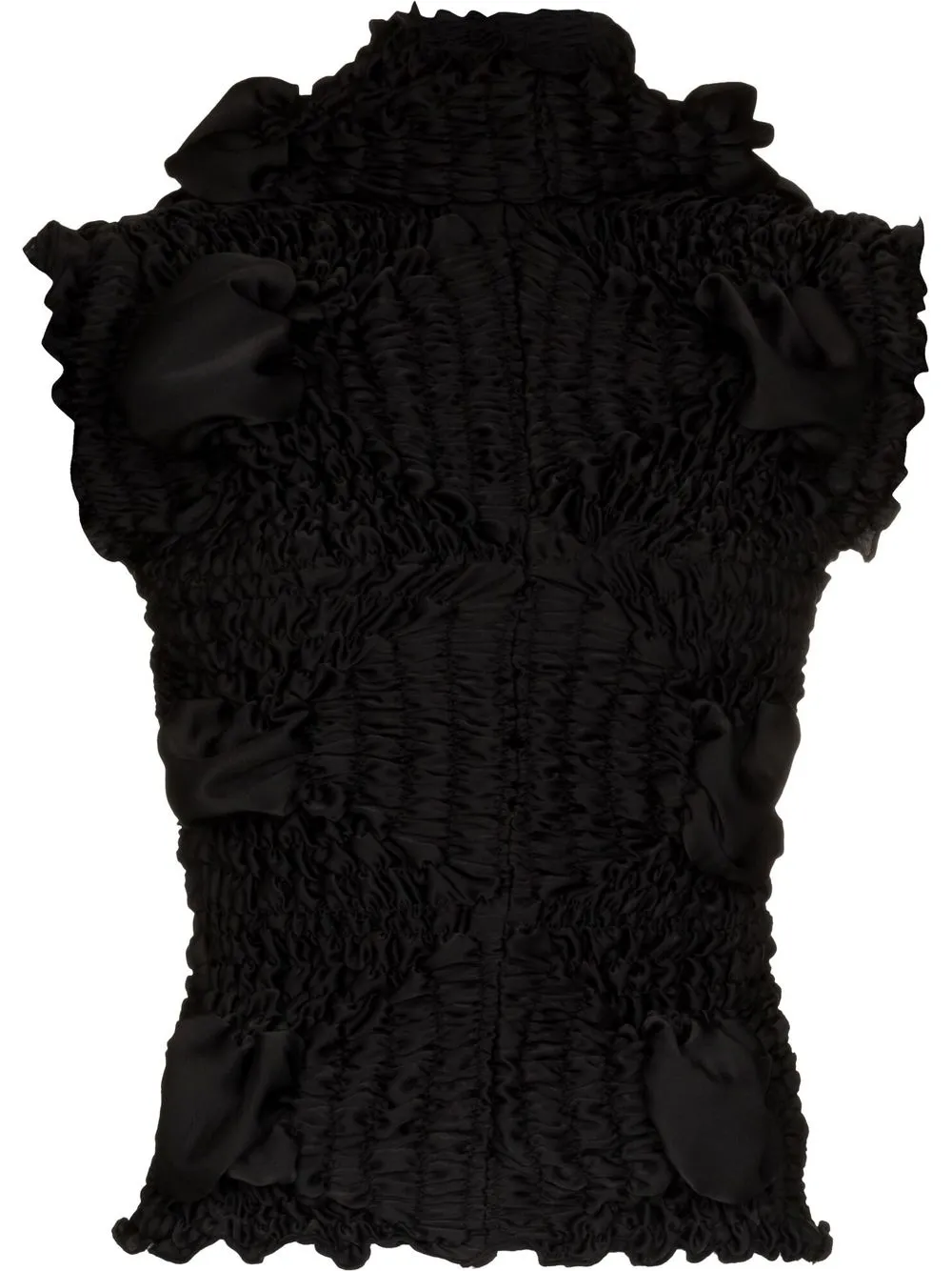 

FEBEN sleeveless textured-finish top - Black