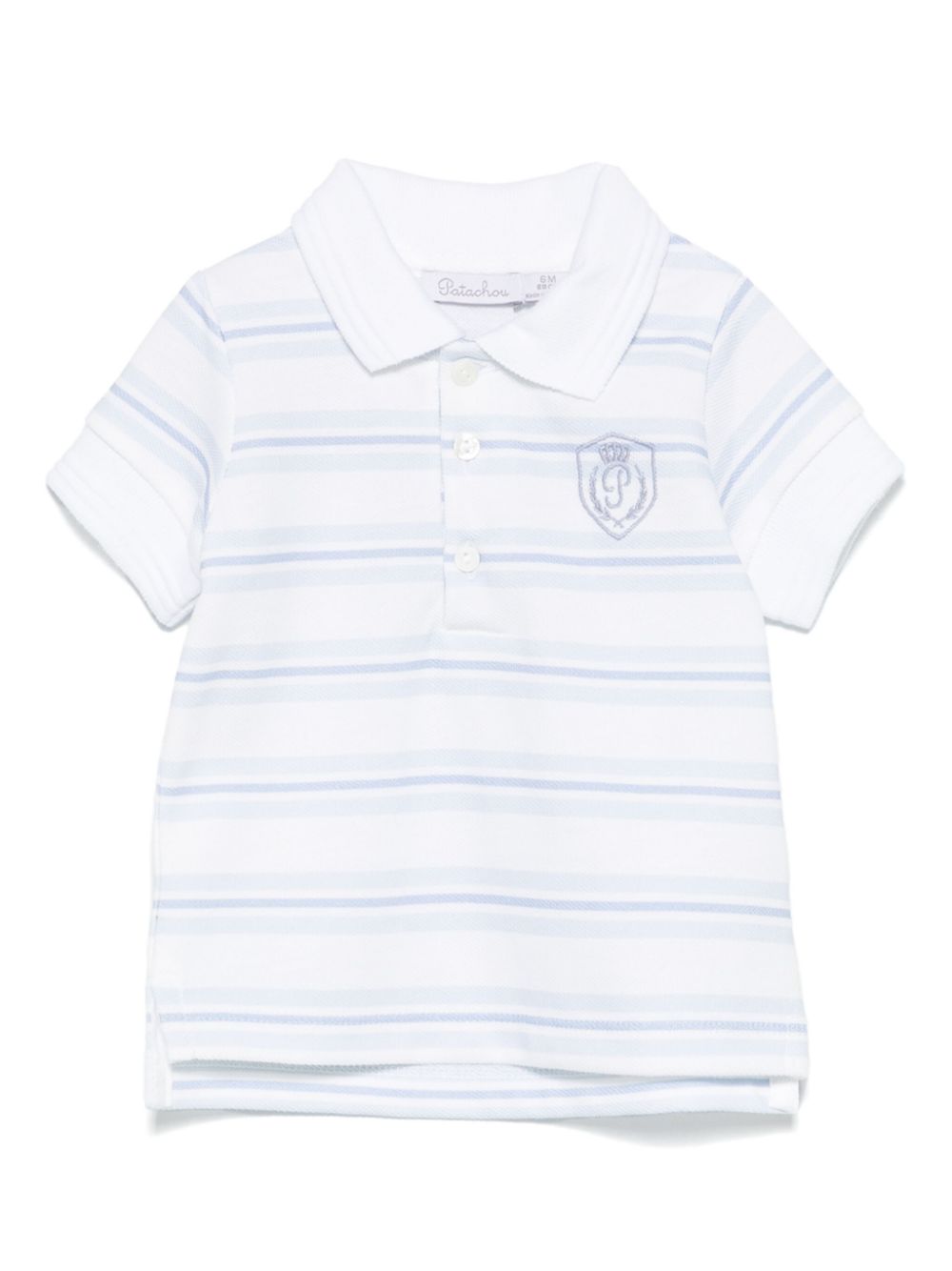 Patachou striped polo shirt - Blue