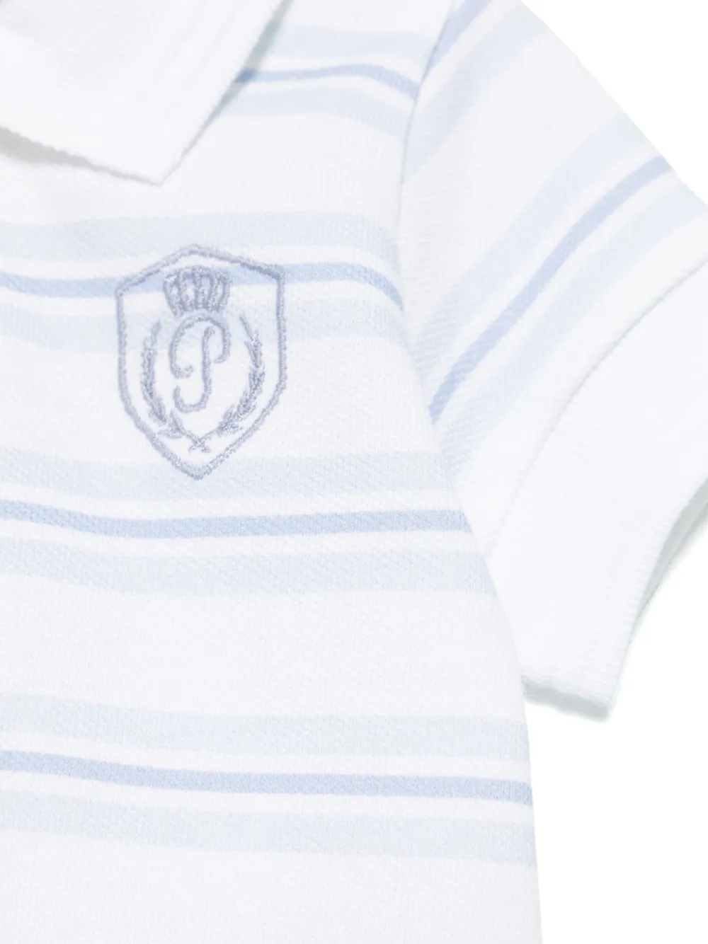 Patachou Gestreept poloshirt Blauw