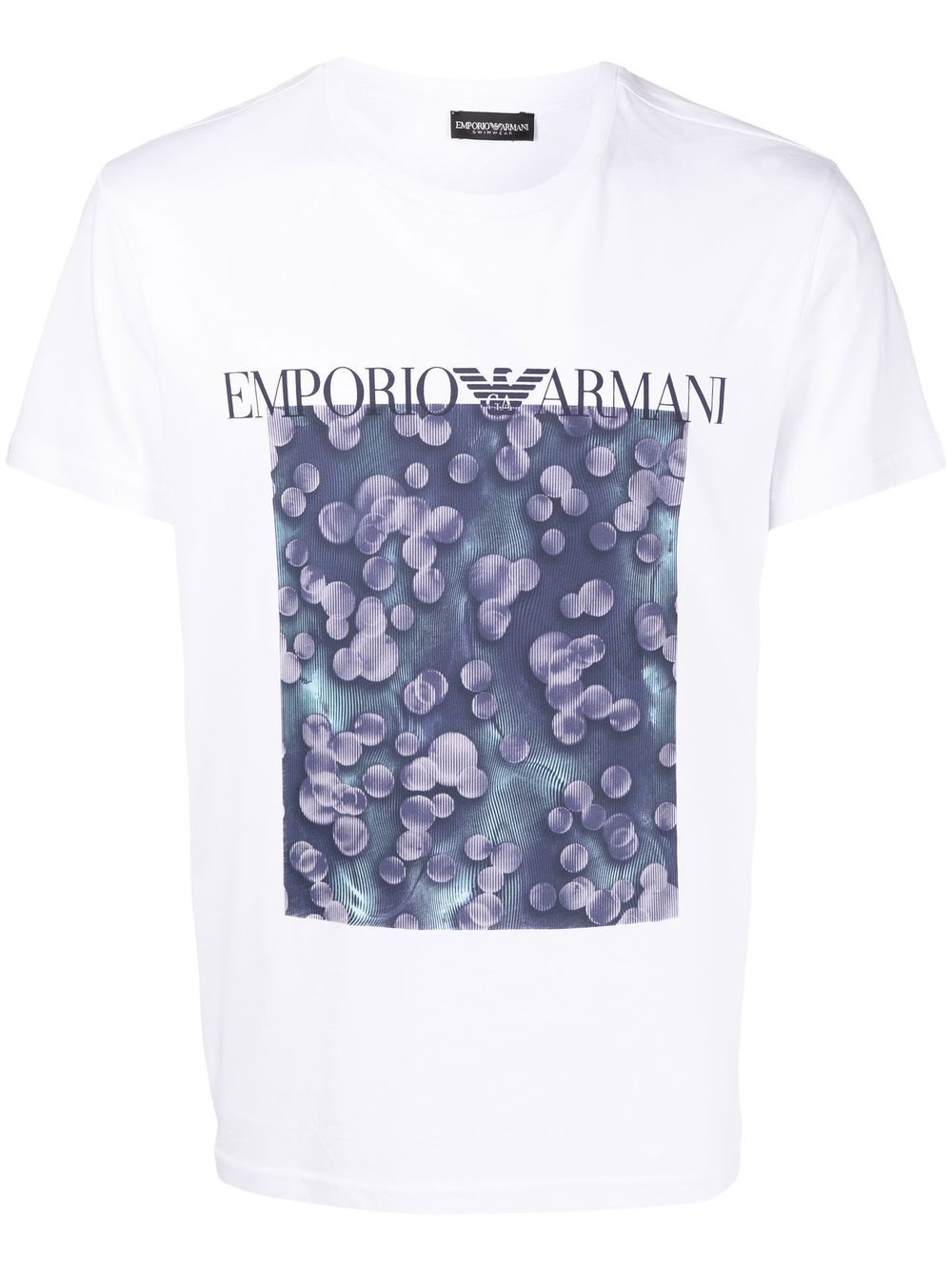 Emporio Armani プリント Tシャツアブストラクトパターン Tシャツ