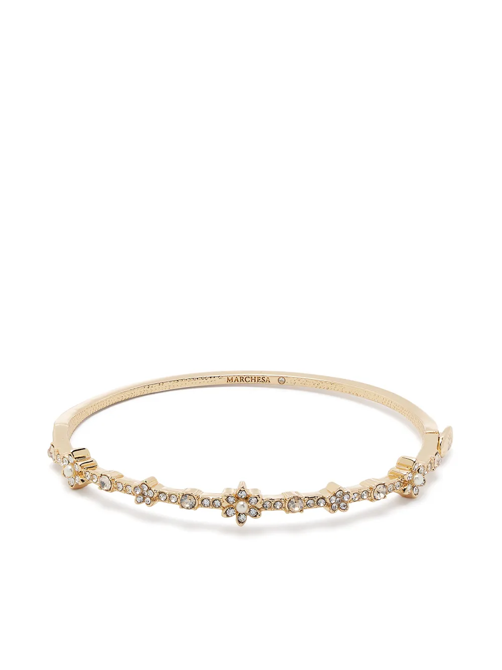 

Marchesa Notte crystal-embellished bangle - Gold