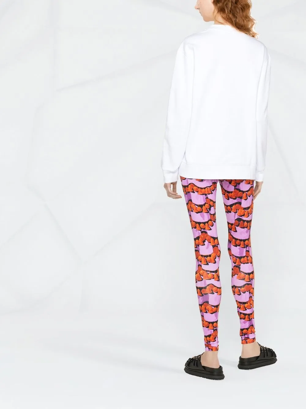 MSGM Embroidered Logo Sweatshirt White FARFETCH