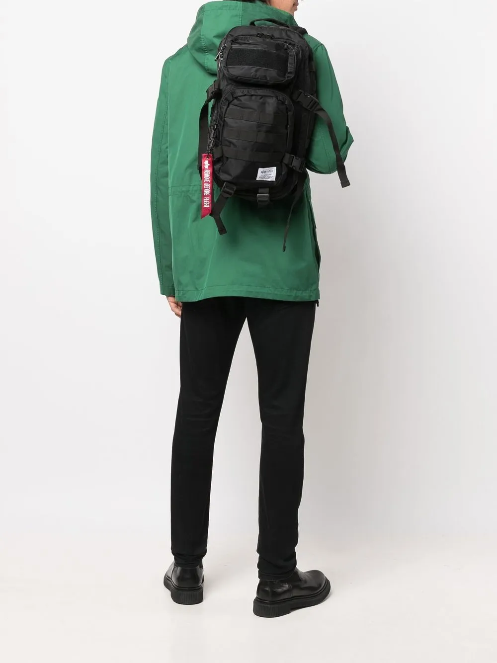 Alpha Industries Multi-pocket Backpack In Black