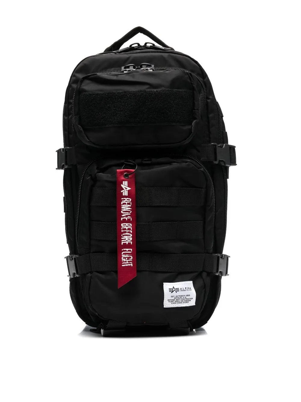 Alpha Industries Multi-pocket Backpack In Black