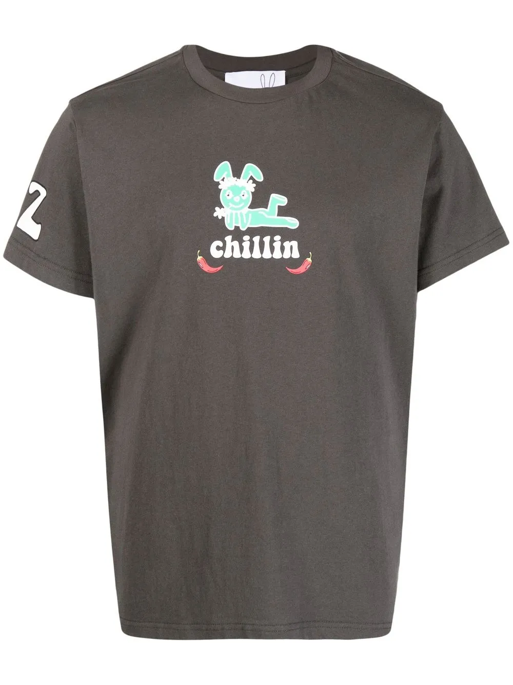 

Natasha Zinko Chillin graphic-print T-shirt - Grey