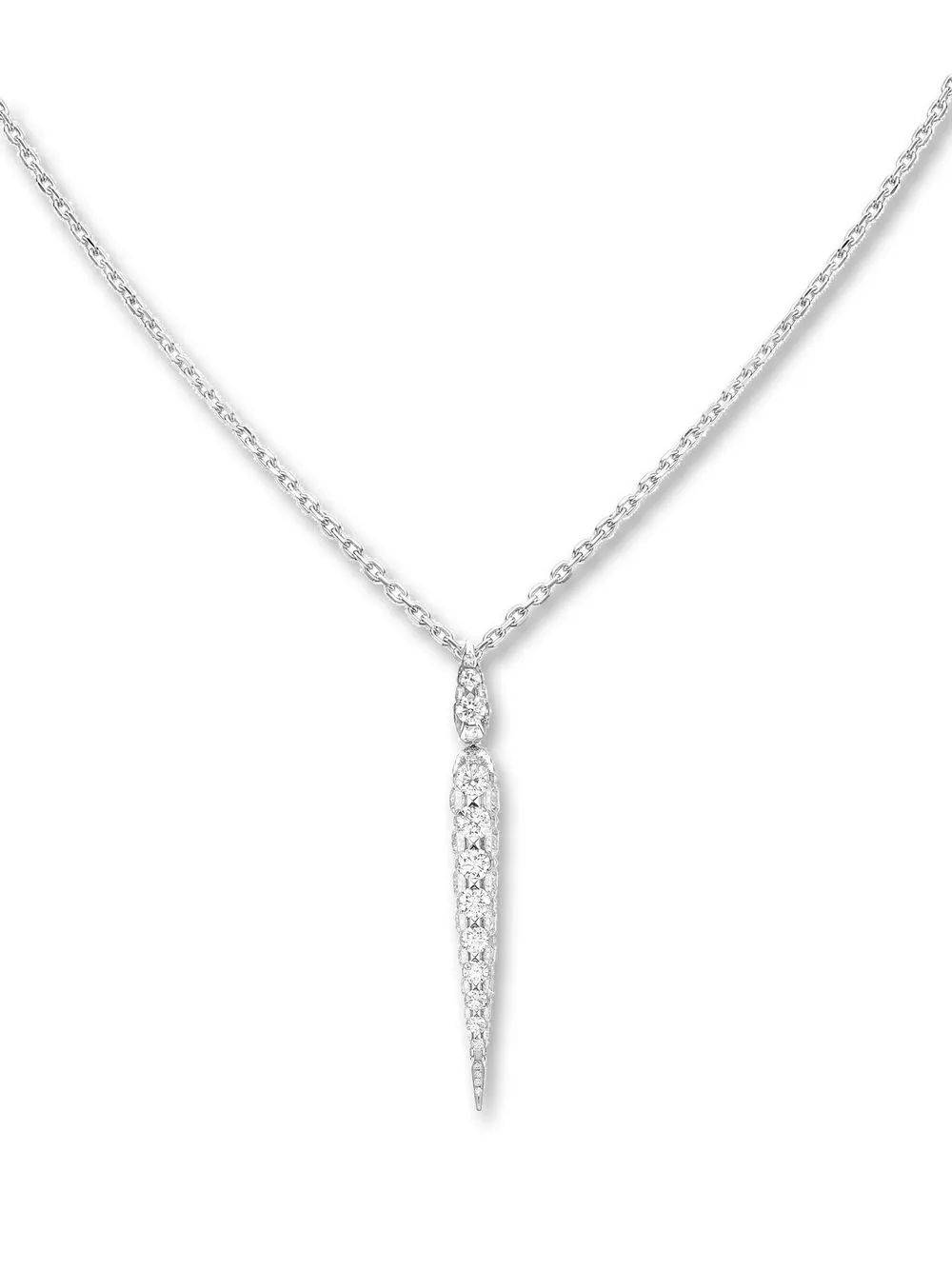 

Boghossian 18kt white gold Merveilles icicle diamond pendant necklace - Silver