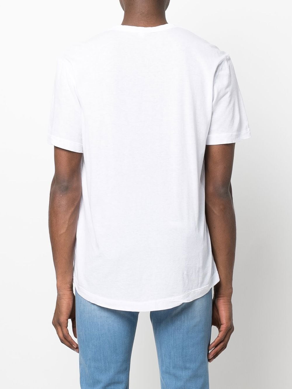 Shop James Perse Short-sleeve Cotton T-shirt In Weiss