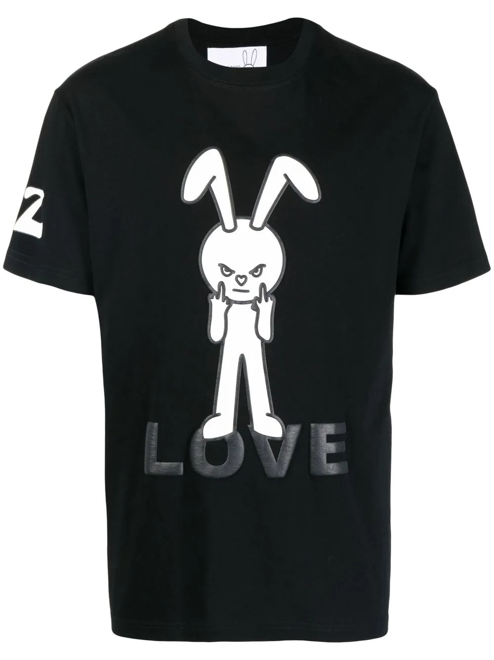 

Natasha Zinko Love Bunny graphic-print T-shirt - Black