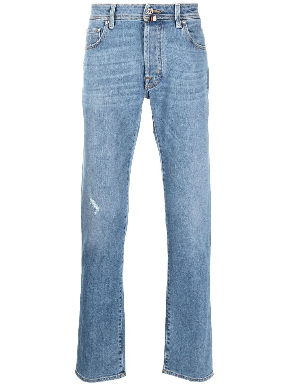

Jacob Cohen jeans slim con parche del logo - Azul
