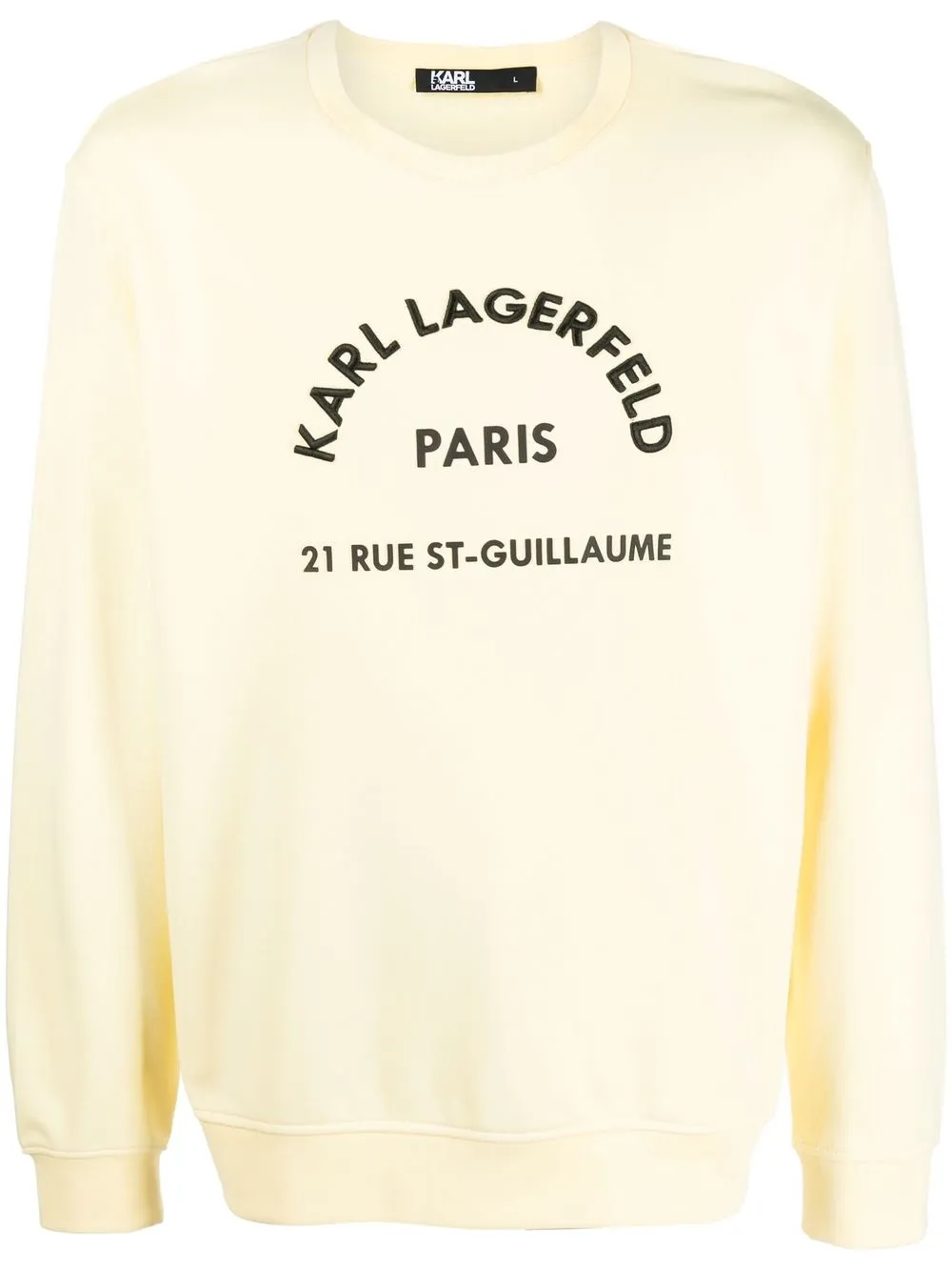 

Karl Lagerfeld sudadera con logo estampado - Amarillo