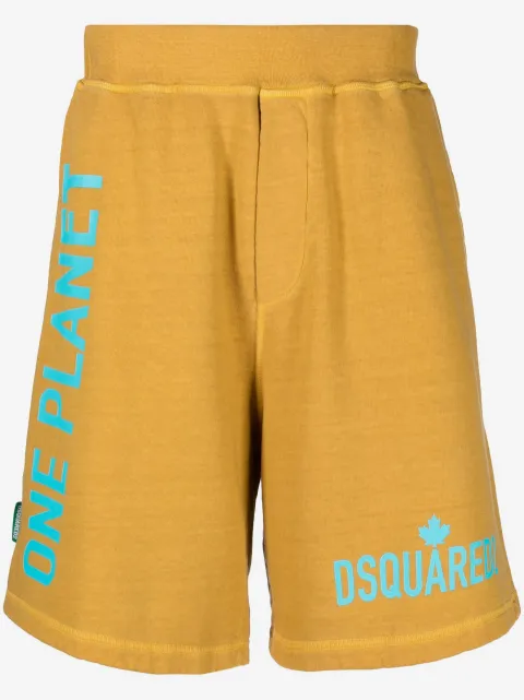 DSQUARED2 logo-print track shorts